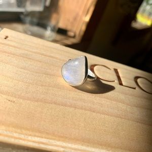 🚫SOLD🚫Handcrafted Moonstone Silver Ring